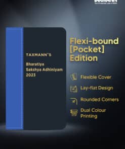 Taxmann's Bharatiya Sakshya Adhiniyam 2023 | Flexi-bound [Pocket] - Edition August 2024