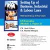 Bharat's Setting Up of Business, Industrial & Labour Laws by CS Amit Vohra for June 2024 Exam