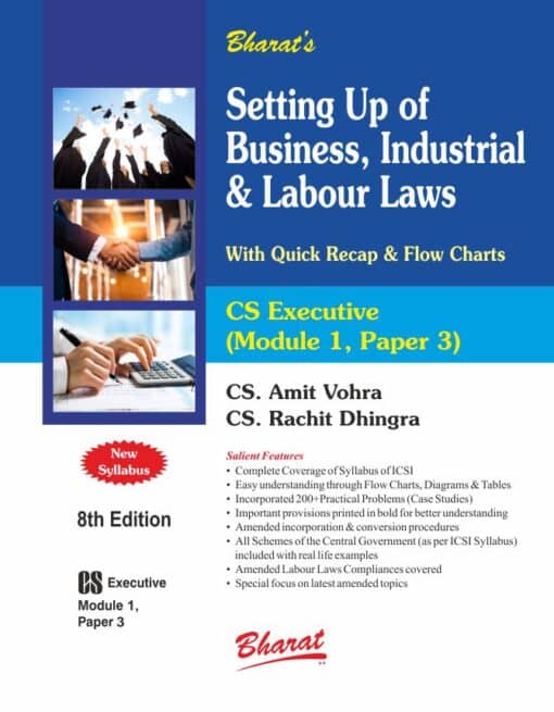 Bharat's Setting Up of Business, Industrial & Labour Laws by CS Amit Vohra for June 2024 Exam