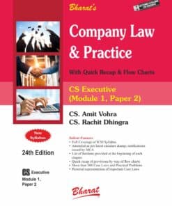Bharat's Company law & Practice by CS Amit Vohra for Dec 2023 Exam