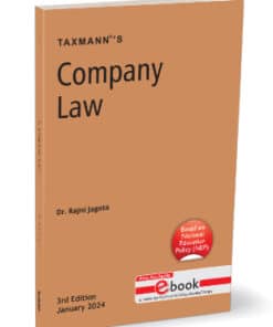 Taxmann's Company Law | UGCF by Rajni Jagota - 3rd Edition January 2024