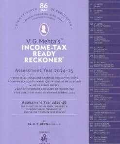 VG Mehta's Income Tax Ready Reckoner by NV Mehta - Assessment Year 2024-2025