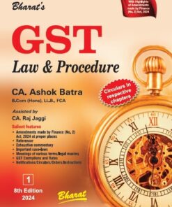 Bharat's GST Law & Procedure (Set of 3 Vols) by Ashok Batra - 8th Edition 2024