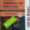 Commercial's A Handbook on Corporate And Other Laws (MCQ's Book) by Abhishek Bansal for May 2024