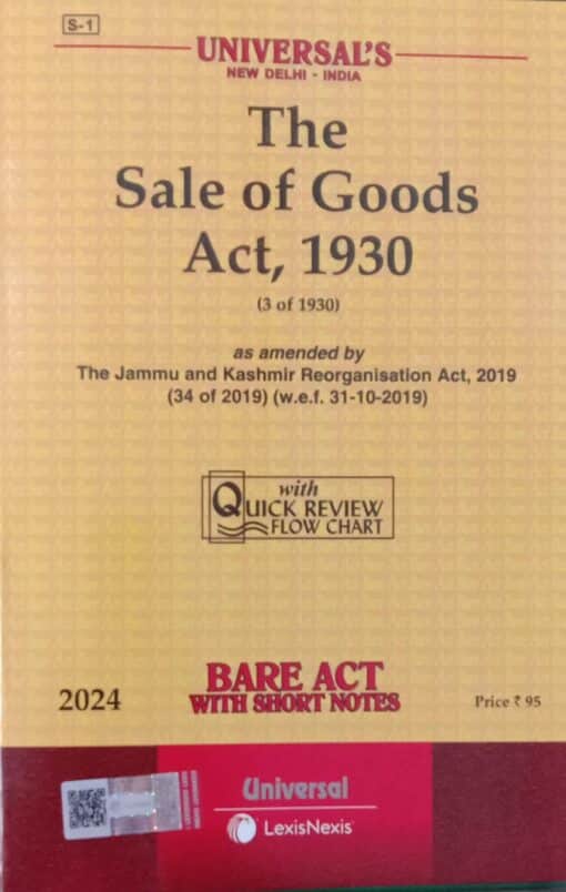 Lexis Nexis’s Sale of Goods Act, 1930 (Bare Act) - 2024 Edition