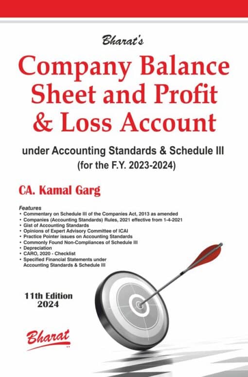 Bharat's Company Balance Sheet and Profit & Loss Account By CA. Kamal Garg