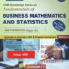 Commercial's Fundamentals of Business Mathematics and Statistics by CMA Shruthi Y V for Dec 2023 Exam