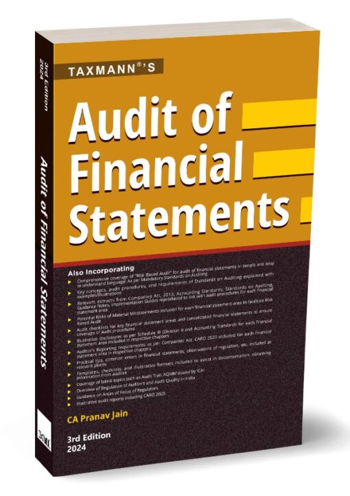 Taxmann's Audit of Financial Statements by Pranav Jain - 3rd Edition 2024