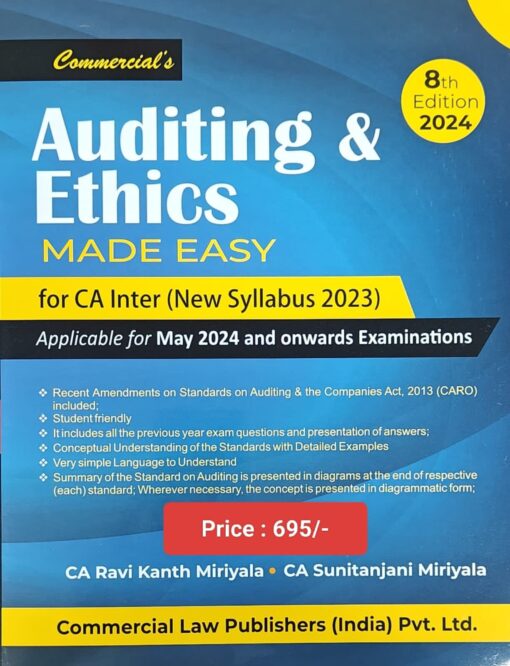 Commercial's Auditing and Ethics Made Easy by Ravi Kanth Miriyala for May 2024