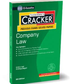 Taxmann's Cracker - Company Law by N S Zad for June 2024 Exams