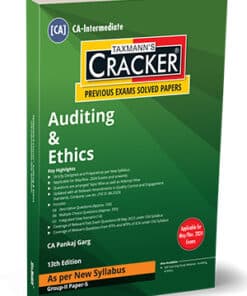 Taxmann's Cracker - Auditing & Ethics (Auditing) by Pankaj Garg for Nov 2023 Exams