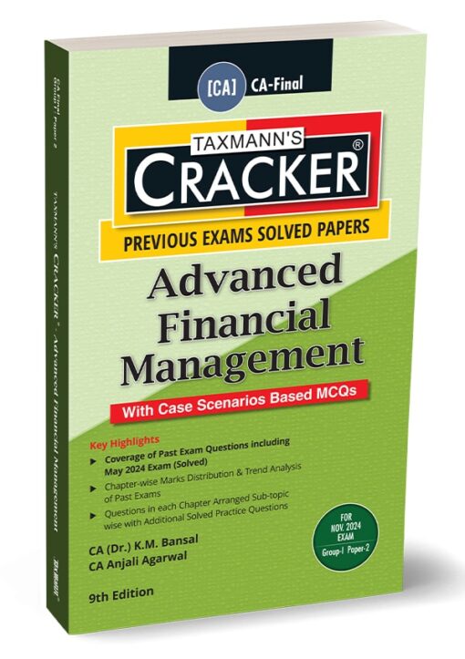 Taxmann's Cracker - Advanced Financial Management (AFM) by K.M Bansal for Nov 2024 Exams