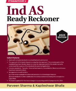 Commercial's Ind As Ready Reckoner by Parveen Sharma - 1st Edition July 2023