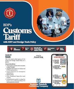 BDP’s Customs Tariff with IGST and Foreign Trade Policy (February 2024 Edition) by Anand Garg - 55th Edition 2024-2025