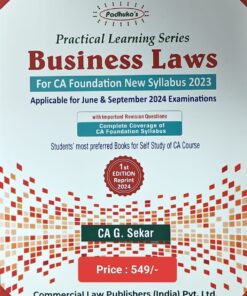 Commercial's Practical Learning Series - Business Laws by G. Sekar for September 2024