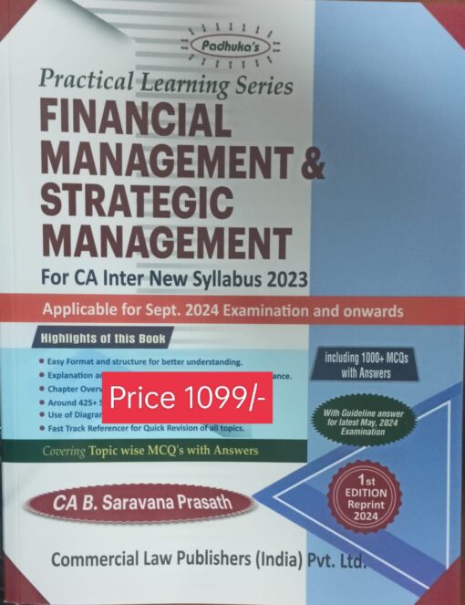 Commercial's Practical Learning Series - Financial Management and Strategic Management by G. Sekar for September 2024