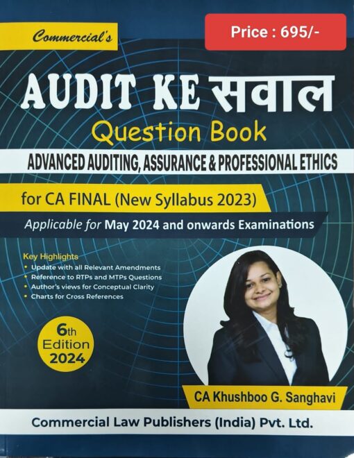 Commercial's Audit ke Sawal - Advanced Auditing and Professional Ethics by Khushboo Girish Sanghavi for May 2024