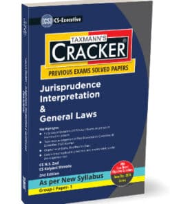 Taxmann's Cracker - Jurisprudence Interpretation & General Laws (New) by N.S Zad for June 2024