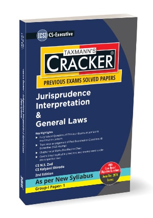 Taxmann's Cracker - Jurisprudence Interpretation & General Laws (New) by N.S Zad for June 2024