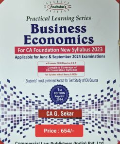 Commercial's Practical Learning Series - Business Economics by G. Sekar for September 2024