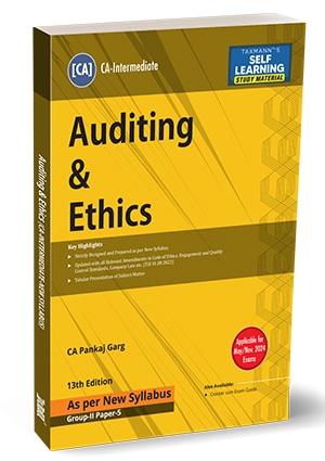 Taxmann's Auditing & Ethics (Auditing) by Pankaj Garg for Nov 2023 Exams