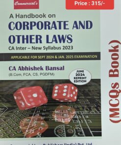 Commercial's A Handbook on Corporate And Other Laws (MCQ's Book) by Abhishek Bansal for Sept 2024