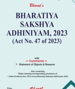 Bharat’s Bharatiya Sakshya Adhiniyam, 2023 (Bare Act) - 1st Edition 2024