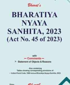 Bharat’s Bharatiya Nyaya Sanhita, 2023 (Bare Act) - 1st Edition 2024