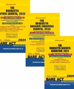 Commercial's Combo Pack of New Criminal Laws Acts (Bare Act) - Edition 2024