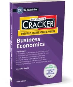 Taxmann's Cracker - Business Economics (Economics) by Ritu Gupta for June 2024