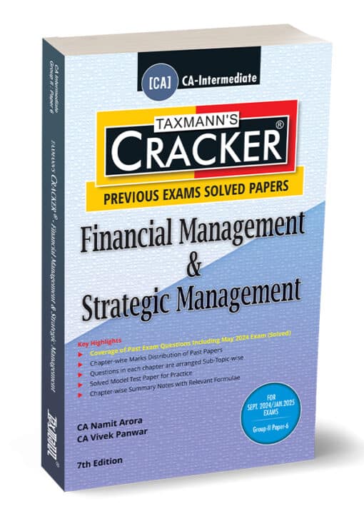 Taxmann's Cracker - Financial Management & Strategic Management (FM and SM | FM SM) by Namit Arora for Sept 2024