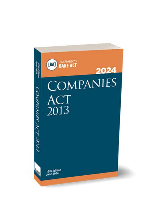 Taxmann's Companies Act (Bare Act) - 12th Edition June 2024