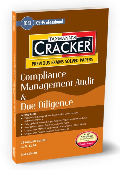 Taxmann's Cracker - Compliance Management Audit & Due Diligence by Ankush Bansal for Dec 2024