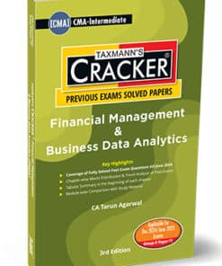 Taxmann's Cracker - Financial Management & Business Data Analytics (FMDA) by Tarun Agarwal for Dec 2024