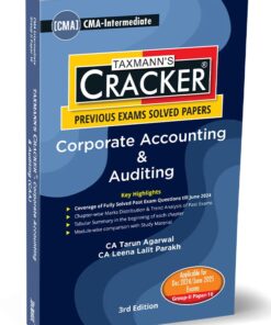 Taxmann's Cracker - Corporate Accounting & Auditing (CAA) by Tarun Agarwal for Dec 2024