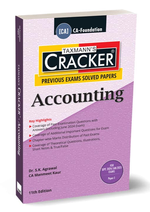 Taxmann's Cracker - Accounting by S.K. Agrawal for Sept 2024 Exams