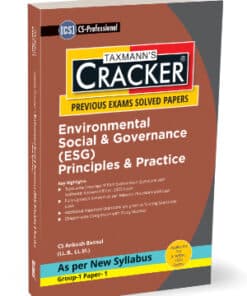 Taxmann's Cracker - Environmental Social Governance (ESG) by Ankush Bansal for June 2024