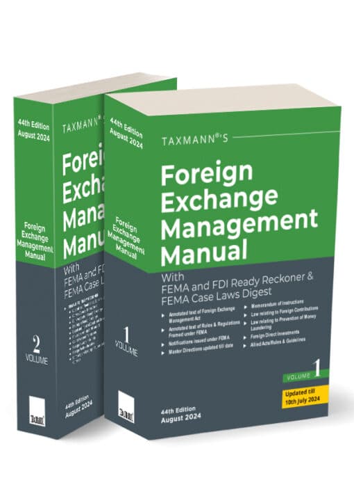 Taxmann's Foreign Exchange Management Manual - 44th Edition August 2024