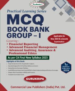 Commercial's MCQ Book Bank for CA Final - Group I by G Sekar for May 2024 Exam