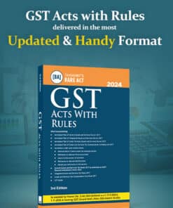 Taxmann's GST Acts with Rules (Bare Act) - 3rd Edition October 2024