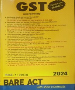Commercial's GST Acts Along with Rules (Bare Act) - Updated upto 25th May 2024