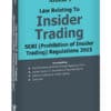 Taxmann's Law Relating to Insider Trading | SEBI (Prohibition of Insider Trading) Regulations 2015