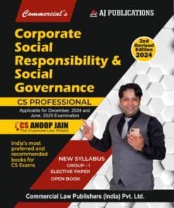 AJ Pub's Corporate Social Responsibility & Social Governance by CS Anoop Jain for Dec 2024 Exam