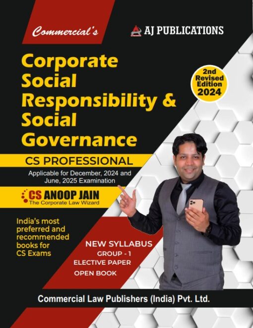 AJ Pub's Corporate Social Responsibility & Social Governance by CS Anoop Jain for Dec 2024 Exam