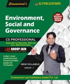 AJ Pub's Environment, Social and Governance by CS Anoop Jain for Dec 2024 Exam