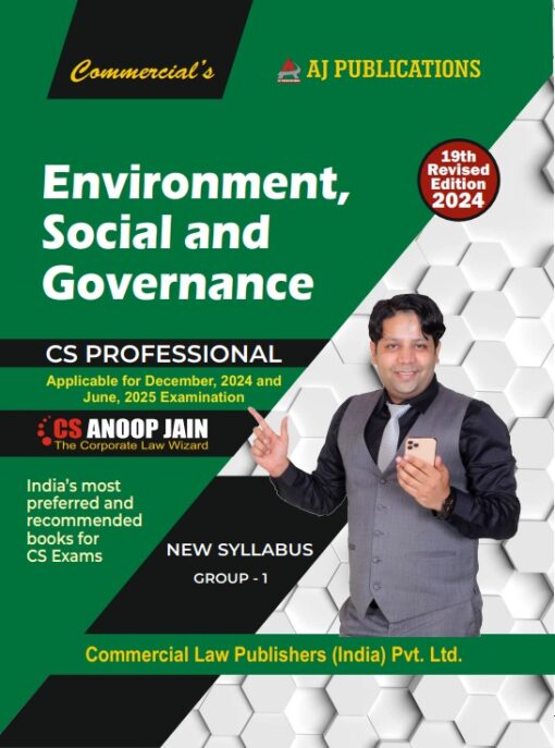 AJ Pub's Environment, Social and Governance by CS Anoop Jain for Dec 2024 Exam