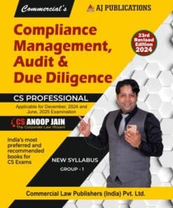 AJ Pub's Compliance Management, Audit & Due Diligence by CS Anoop Jain for Dec 2024 Exam
