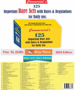 Commercial's 125 Important Bare Acts With Rule & Regulations for Daily use (Box) - Edition 2024