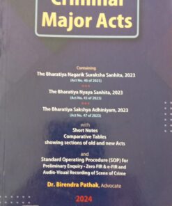 ELH's Criminal Major Acts by Dr. Birendra Pathak - 1st Edition 2024