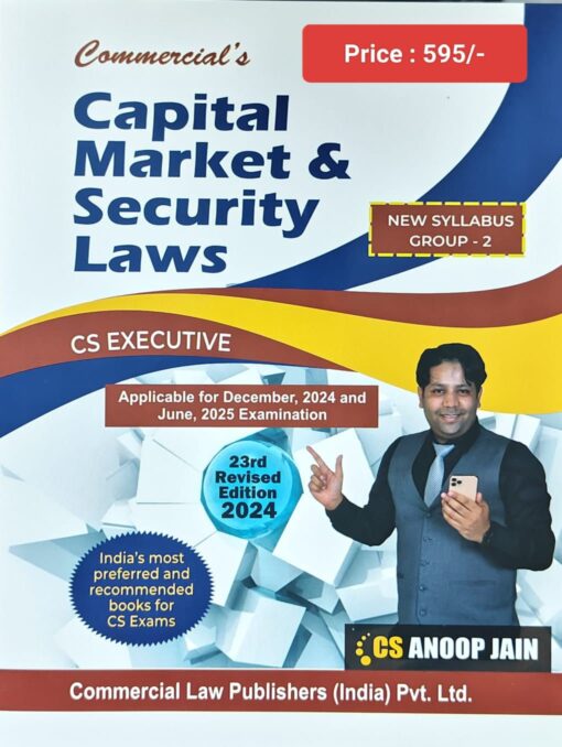 AJ Pub's Capital Market & Security Laws by CS Anoop Jain for Dec 2024 Exam